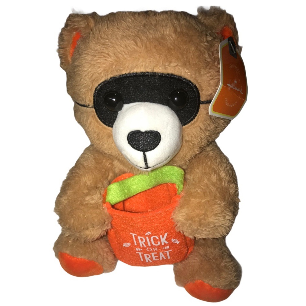 Hallmark Halloween TRICK or TREAT Mask Plush Bear